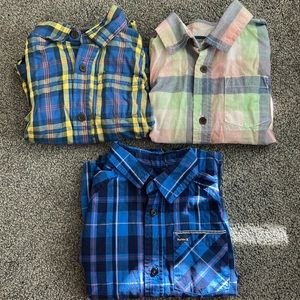 Kids Long Sleeve Button Down Shirts